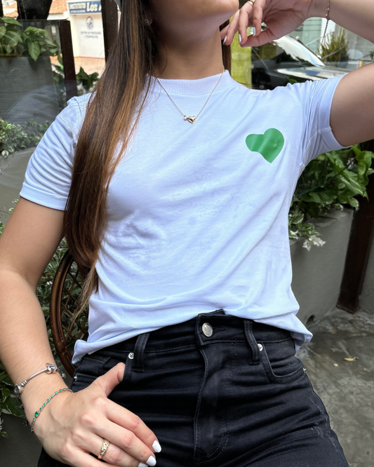 T-SHIRT CORAZÓN 💚