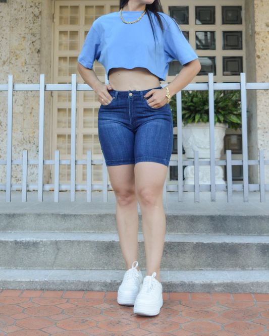 MORITA DENIM MOM SHORT REF-5220