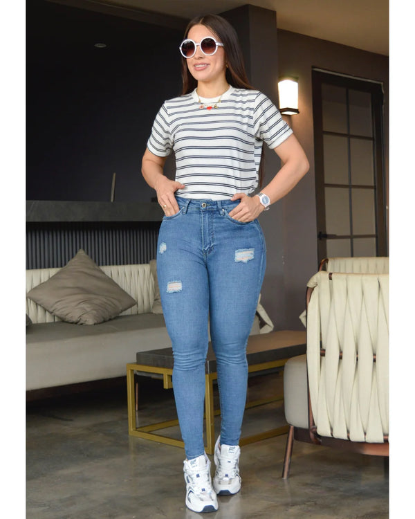 REF: 5339  JEAN SKINNY DESTROYER